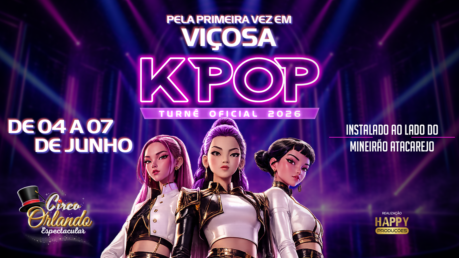 As Guardiãs do KPOP em Viçosa: ingressos e horários